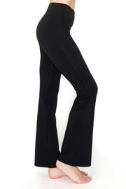 V-waist Mini Flare Yoga Pants - Fashionmj