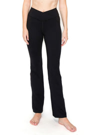 V-waist Mini Flare Yoga Pants - Fashionmj