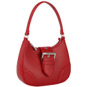 Fashion Buckle Curve Handle Shoulder Bag - Fashionmj