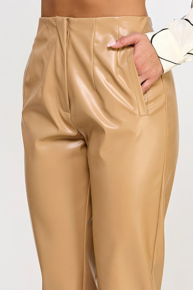 Faux Leather Pants - Fashionmj