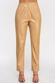 Faux Leather Pants - Fashionmj