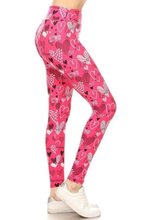 Yoga Band Buttery Soft Print Leggings - Fashionmj