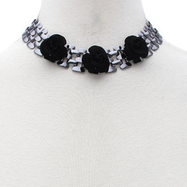 Sodajo Flower Metal Necklace - Fashionmj