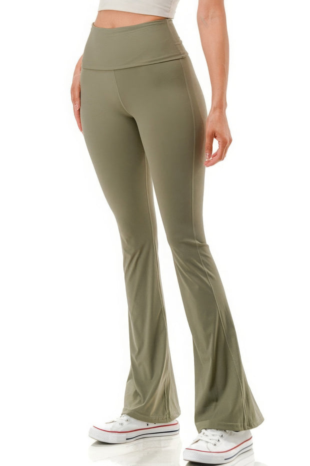 Super High Waist Premium Yoga Flare Pants - Fashionmj