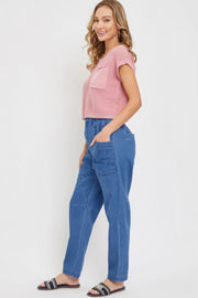 Denim Jogger Pants - Fashionmj