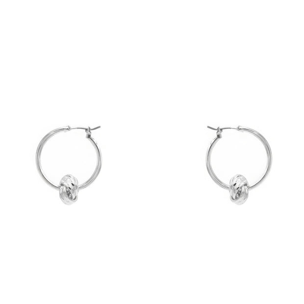 Knot Hoop Earring