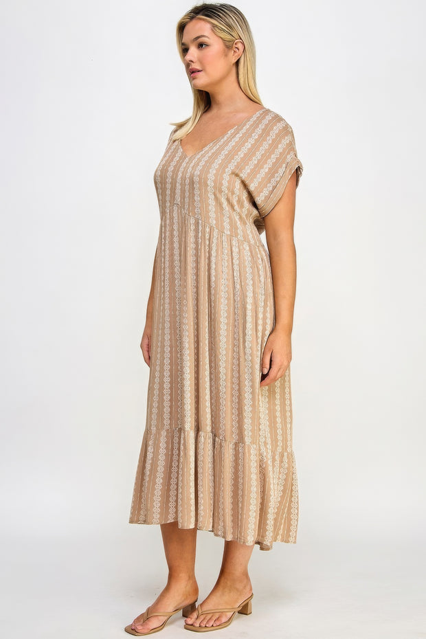 Boho Maxi Dress W/ Slip - Fashionmj