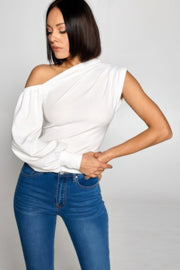 Ladies One-shoulder Top - Fashionmj