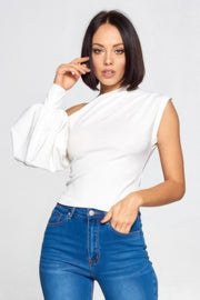 Ladies One-shoulder Top - Fashionmj