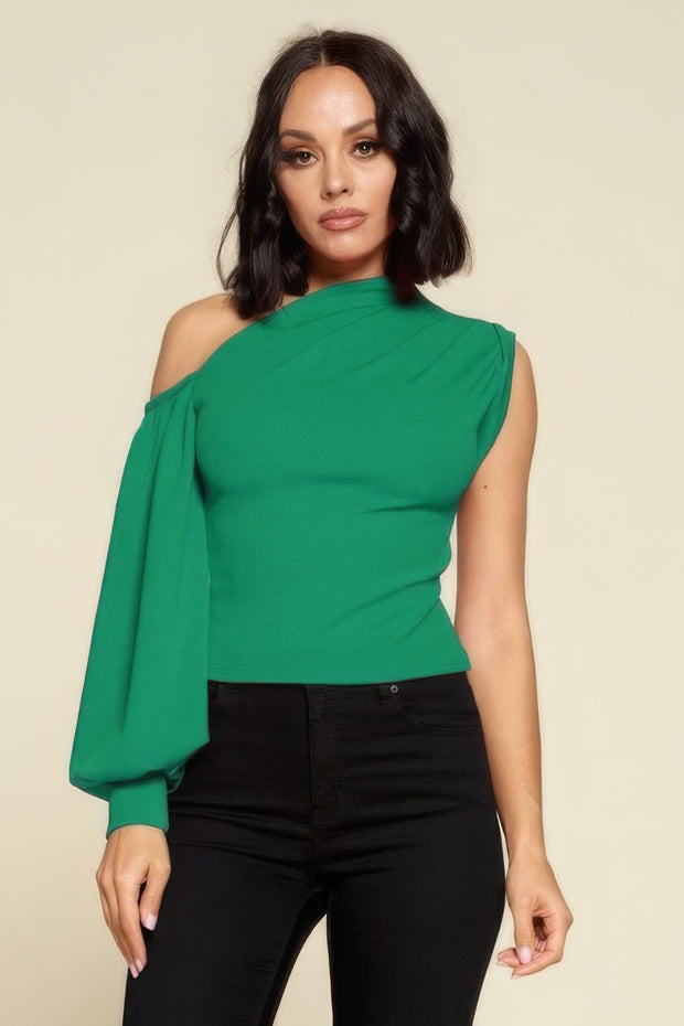 Ladies One-shoulder Top - Fashionmj