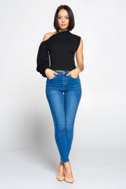 Ladies One-shoulder Top - Fashionmj