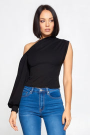 Ladies One-shoulder Top - Fashionmj