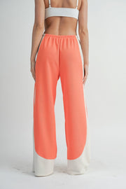 Two Toned Wide Leg Pants - Fashionmj