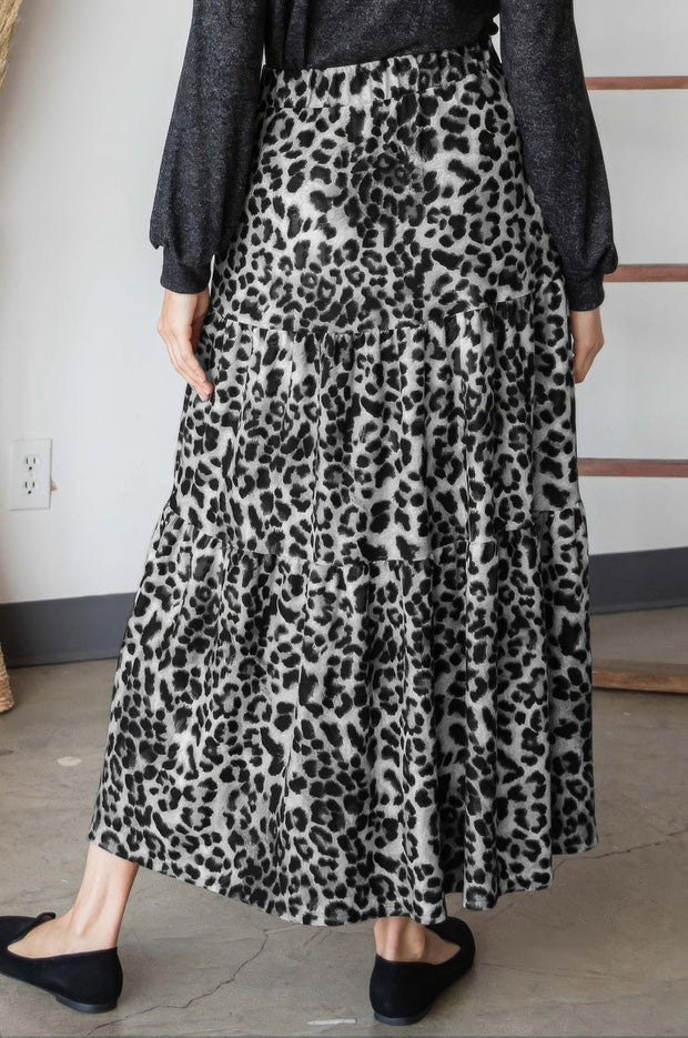 Leopard Maxi Skirt - Fashionmj