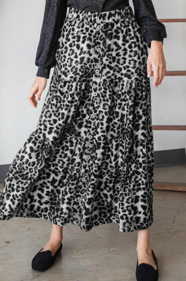 Leopard Maxi Skirt - Fashionmj