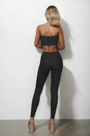 Ribbed Tube Top & Leggings Set - Fashionmj