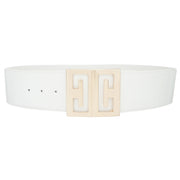 Mirror Cut Out Square Buckle Belt - Fashionmj