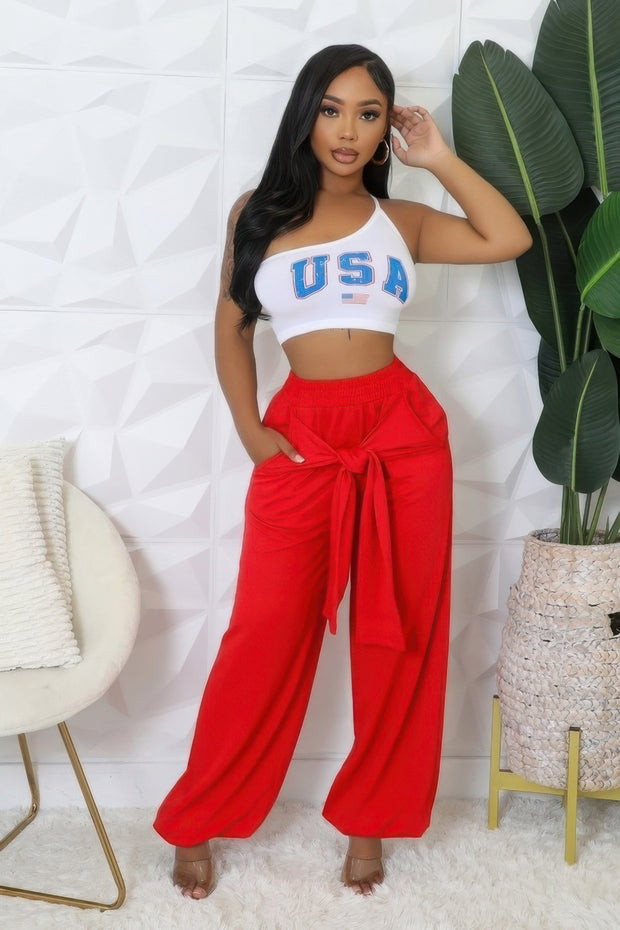 High-waisted Stretch Pants - Fashionmj