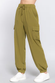 Light Weight Stretch Woven Cargo Jogger Pants - Fashionmj