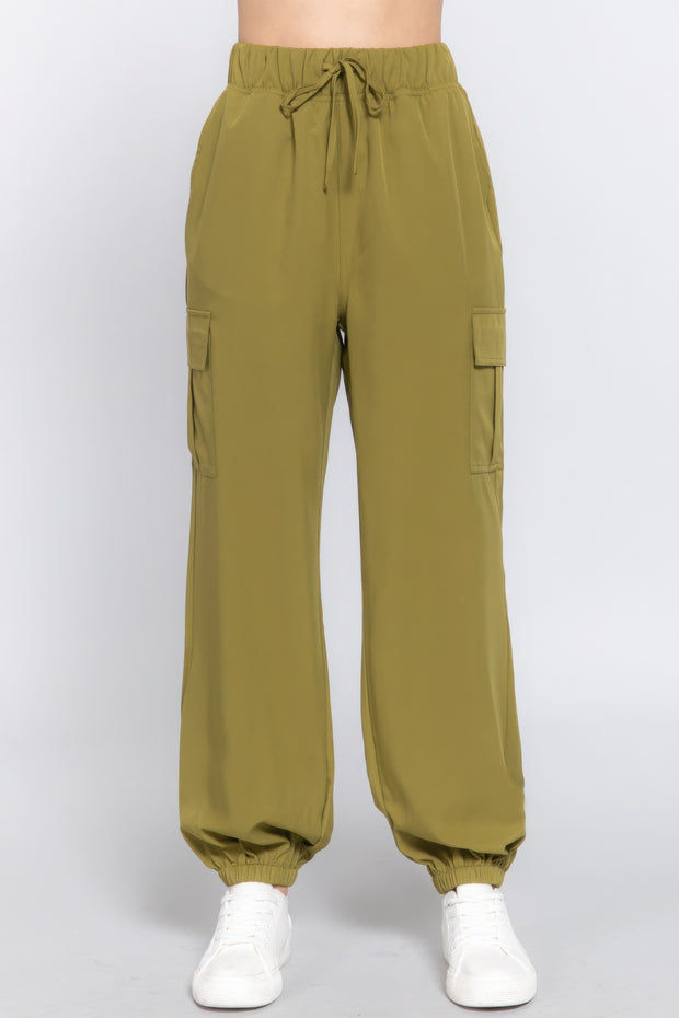 Light Weight Stretch Woven Cargo Jogger Pants - Fashionmj