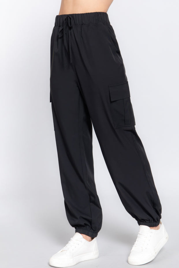 Light Weight Stretch Woven Cargo Jogger Pants - Fashionmj