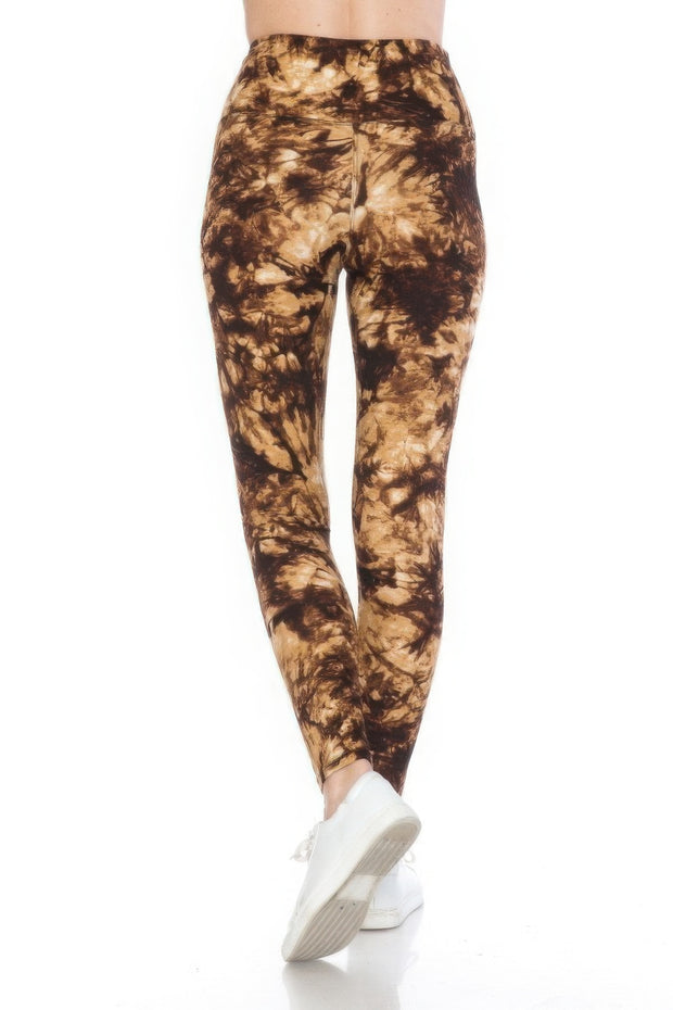 Yoga Wide Band Buttery Soft Print Leggings - Fashionmj