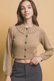 Short collard sweater - Fashionmj