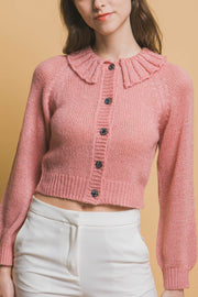 Short collard sweater - Fashionmj