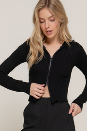 2-way zip closure sweater hoodie cardigan CCWHOLESALECLOTHING