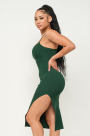 Side Slit Cami Dress CCWHOLESALECLOTHING