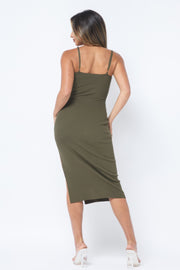 Side Slit Cami Dress CCWHOLESALECLOTHING