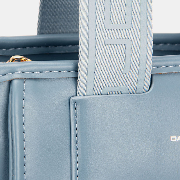 David Jones Small Handbag with Embossed Pattern Handles - Fashionmj