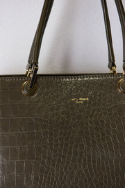 David Jones Texture PU Leather Handbag - Fashionmj