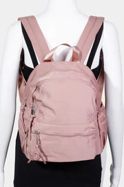 Fame Nylon Multi Pocket Backpack Bag Trendsi