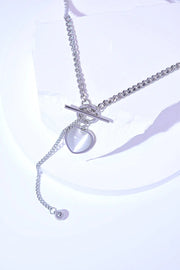 Titanium Steel Heart Necklace - Fashionmj