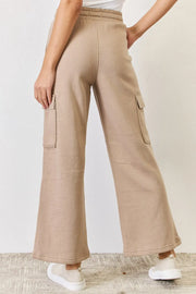 RISEN High Waist Cargo Wide Leg Pants Trendsi