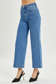 RISEN Full Size High Rise Wide Leg Jeans - Fashionmj