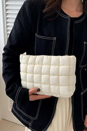 Zenana Quilted Puffy Pouch Clutch Bag - Fashionmj