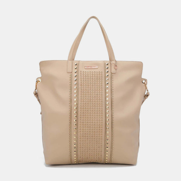 Nicole Lee USA Studded Large Tote Bag - Fashionmj