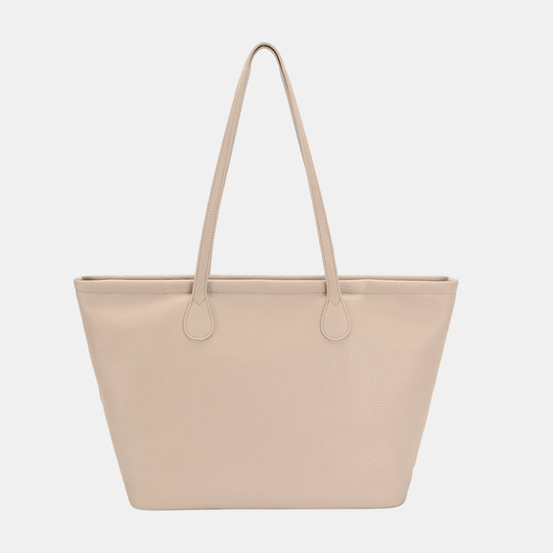 David Jones PU Leather Tote Bag - Fashionmj