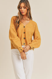 MABLE Long Sleeve Button Down Sweater Cardigan - Fashionmj