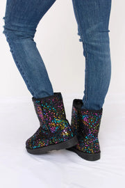 Forever Link Sequin Thermal Flat Boots - Fashionmj