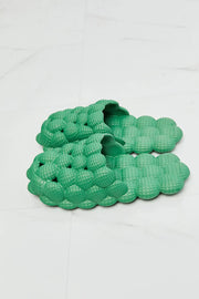 NOOK JOI Laid Back Bubble Slides in Green - Fashionmj