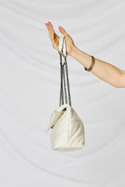 SHOMICO PU Leather Chain Handbag - Fashionmj