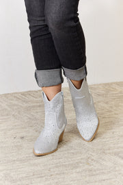 East Lion Corp Rhinestone Ankle Cowboy Boots - Fashionmj