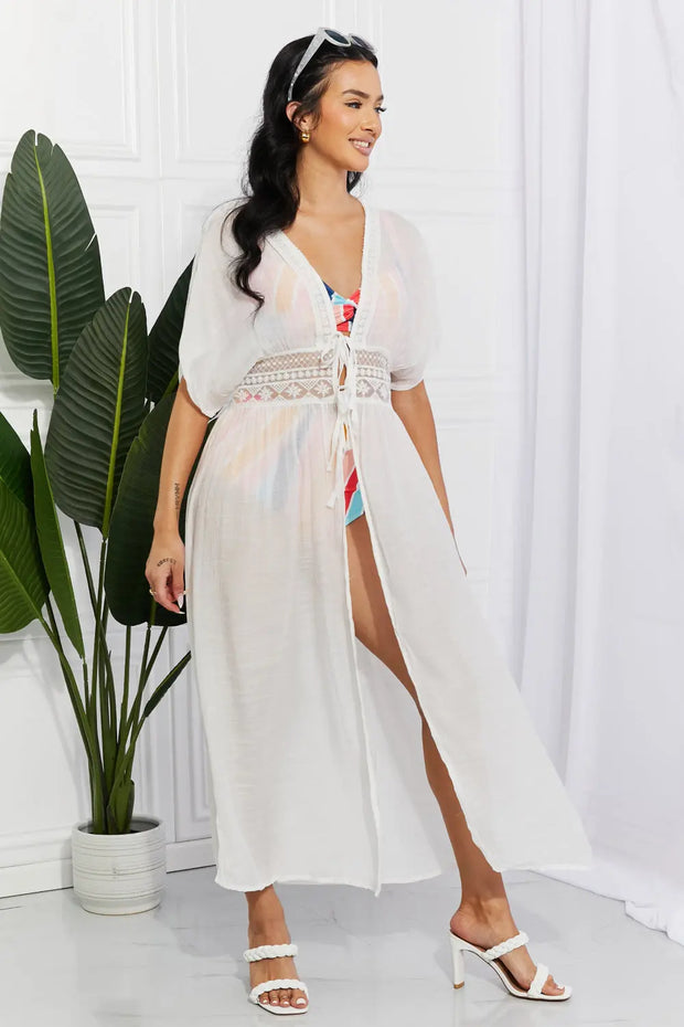 Marina West Swim Sun Goddess Tied Maxi Cover-Up Trendsi