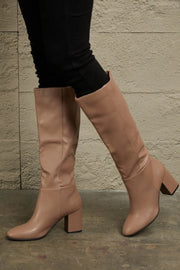 East Lion Corp Block Heel Knee High Boots - Fashionmj