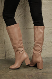 East Lion Corp Block Heel Knee High Boots - Fashionmj