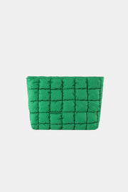 Zenana Quilted Puffy Pouch Clutch Bag - Fashionmj