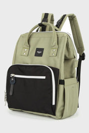 Himawari Waterproof Canvas Backpack Bag with Side Pockets Trendsi